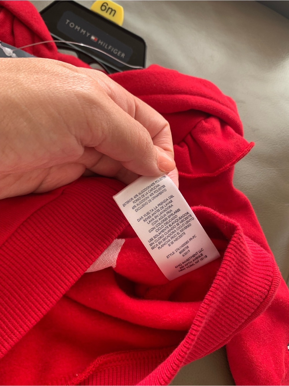 Tommy Hilfiger Red Sequin Heart Baby Hoodie & Pants Set - Picture 15 of 17